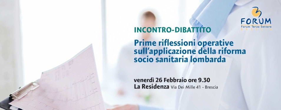 Convegno sulla Riforma Sanitaria